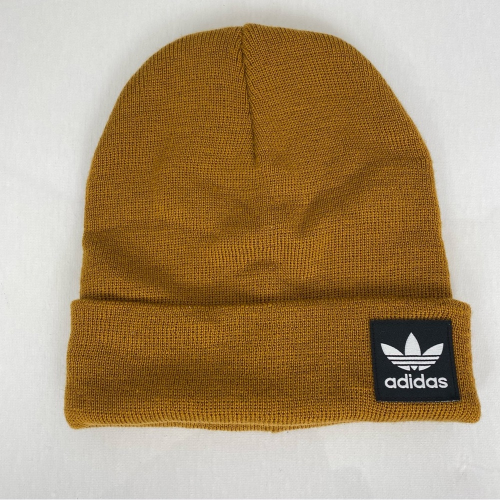 Dark mustard Adidas beanie Adult One Size
